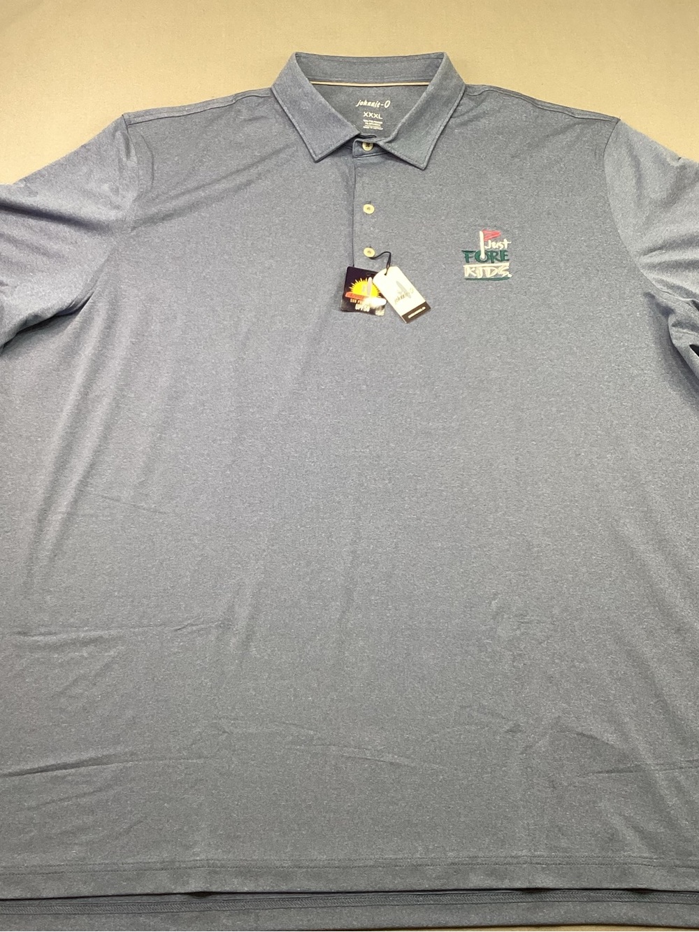 johnnie-o Prep-Formance Golf Polo Shirt Men’s 3XL XXXL Lake Blue UPF 50